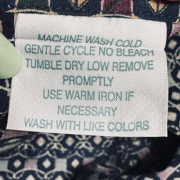 Enro Mens XX Large 100% Cotton Long Sleeve Button-Down Shirt XXL Geometric Print - Picture 3 of 11